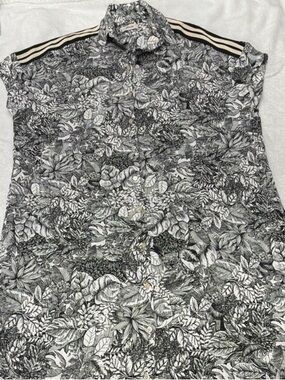 Dixie Black & White Botanical Print Maxi Dress